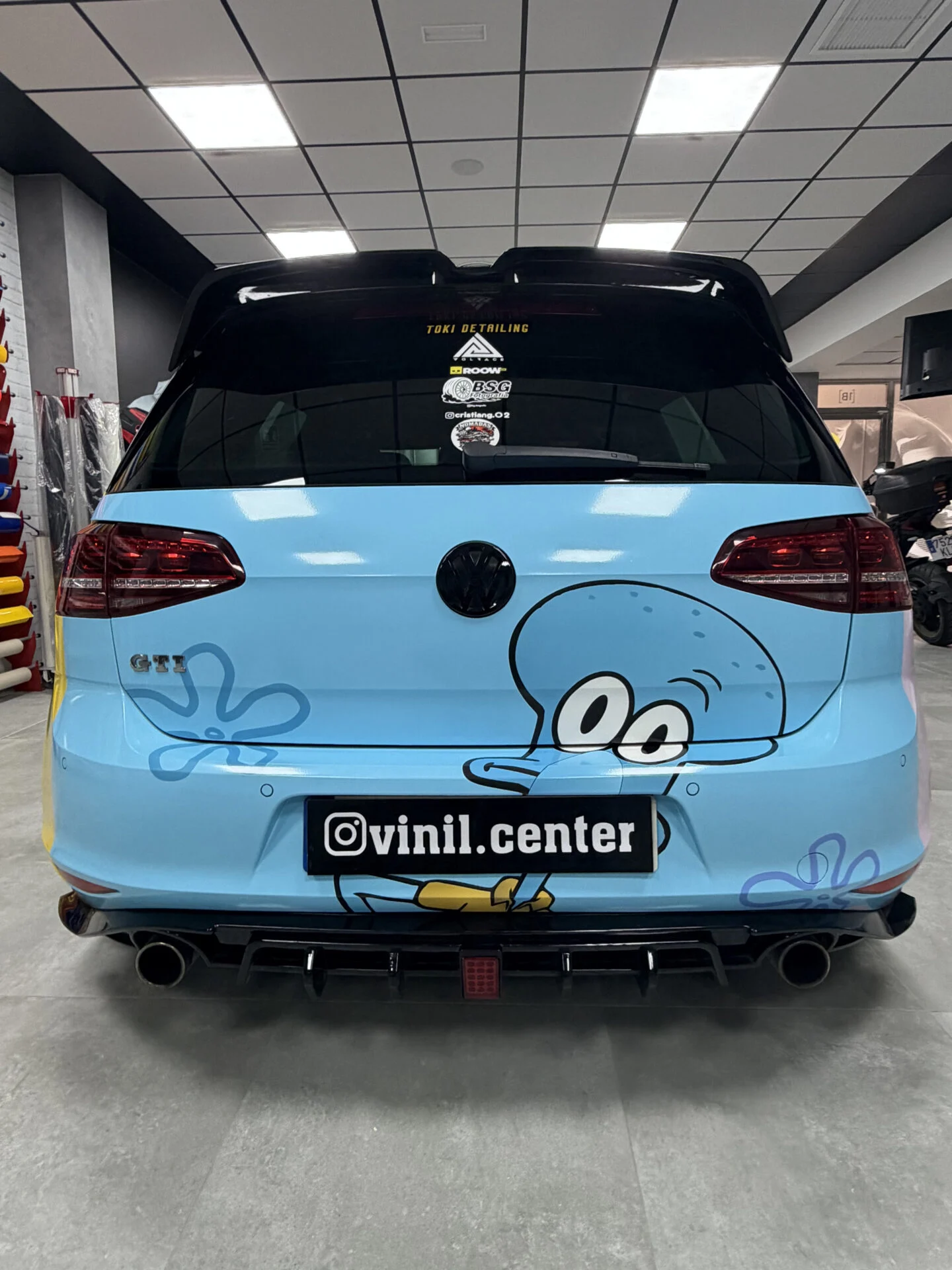 Golf GTI con vinilo impreso personalizado